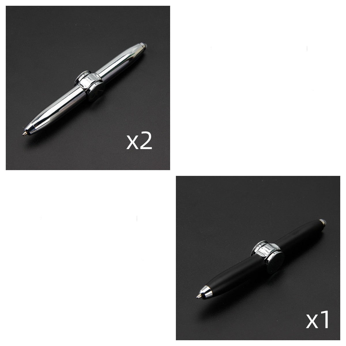 Multifunctional decompression finger gyro student ballpoint pen