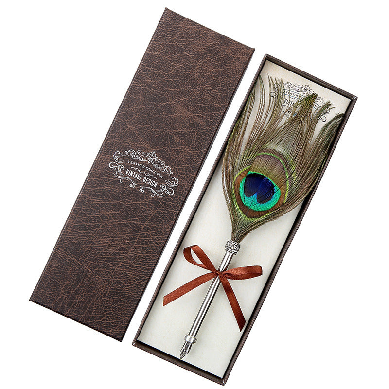 US Local European Retro Feather Pen Gift Box