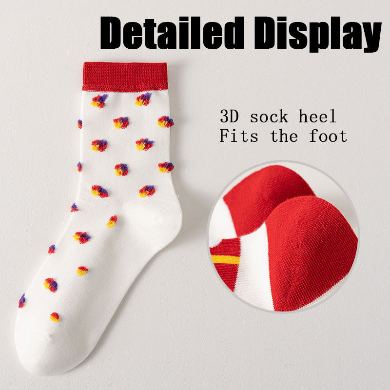 US Local 8 Pairs Womens Crew Socks Casual Knit Comfy Seamless Breathable Cool Dress Socks For Outdoor Sports Running Fitness Cycling