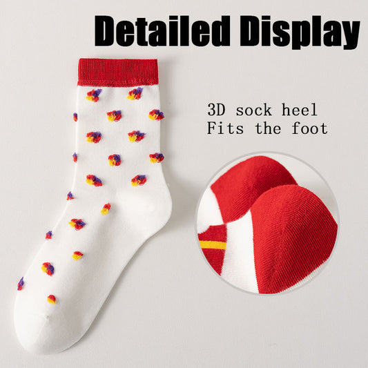 US Local 8 Pairs Womens Crew Socks Casual Knit Comfy Seamless Breathable Cool Dress Socks For Outdoor Sports Running Fitness Cycling