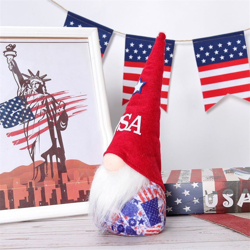 Independence Day Faceless Doll American National Day Doll