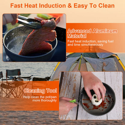 US Local 16 Camping Cookware Sets