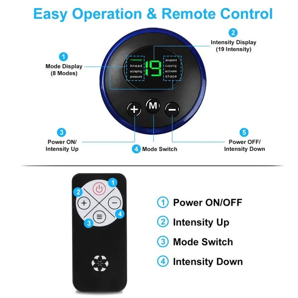 US Local Foot Massage Pad Electric Stimulator Massager Unit Leg Reshaping Muscle Pain Relax