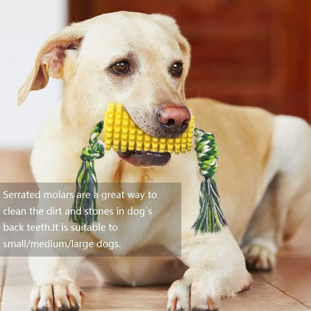 US Local Dog Toys, Dog Toys Suitable For Strong Chewing, Durable And Chewy Squeaking Interactive Dog Toys, Small, Medium And Large Dog And Puppy Teeth Chewing Corn Cob Toys
