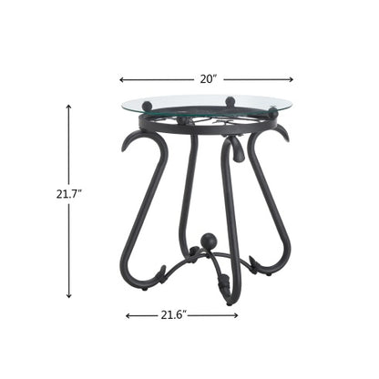 US Local Suitable For Living Room 2-piece Tempered Glass Surface Coffee Table Set