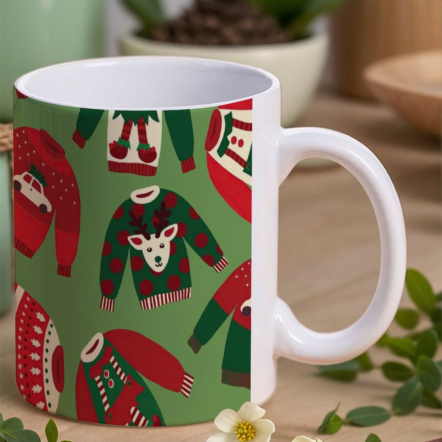 POD US Local White mug with full print, Christmas 0080