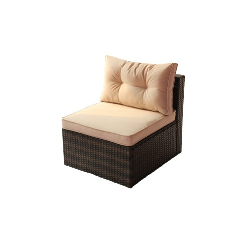 USA Local Patio Furniture Set PE Rattan Sectional Garden Furniture Corner Sofa Set