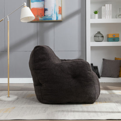 US Local Soft Teddy Tufted Foam Bean Bag Chair