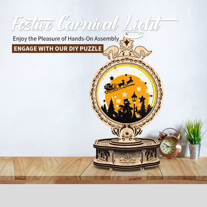 US Local Home Fashion Simple Holiday Carnival Lights Styling Puzzle Toys