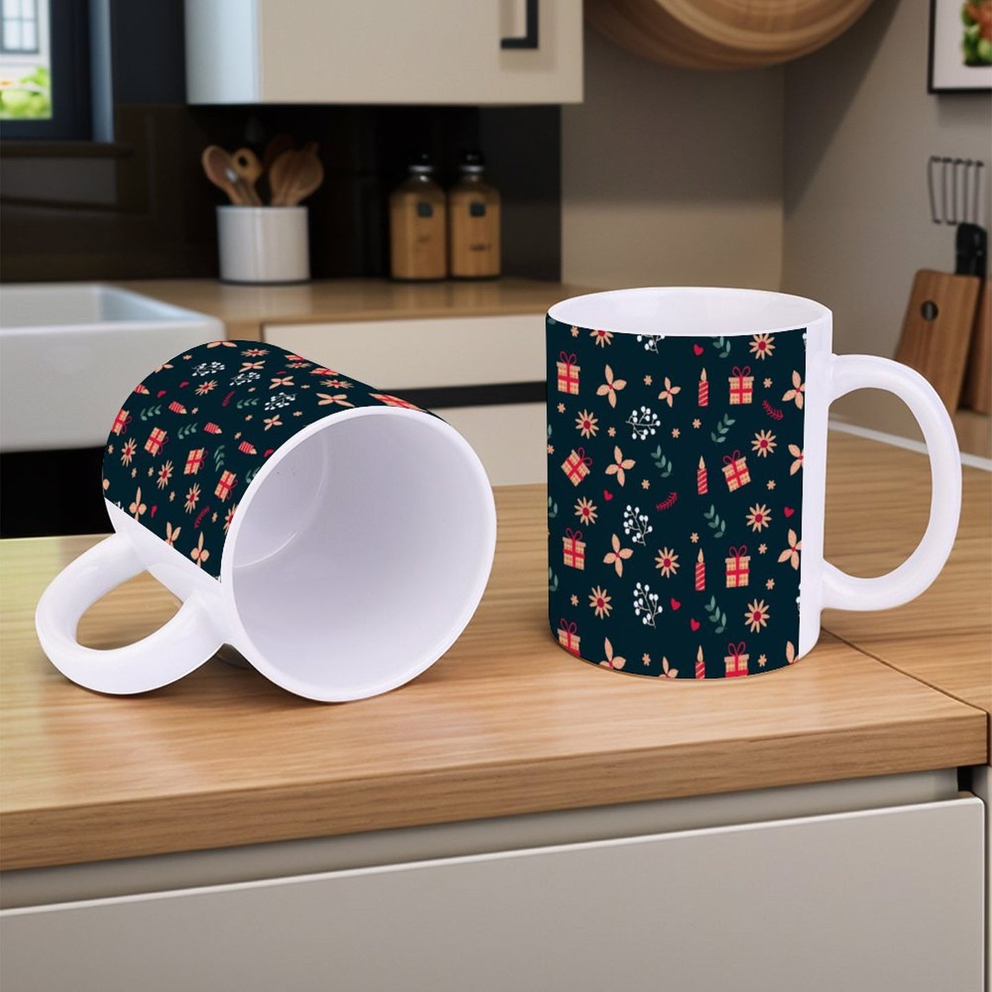 POD US Local White mug with full print, Christmas 0039