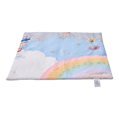 US Local Baby Play Gym Mat Tummy Time Activity Mat With 6 Sensory Toys