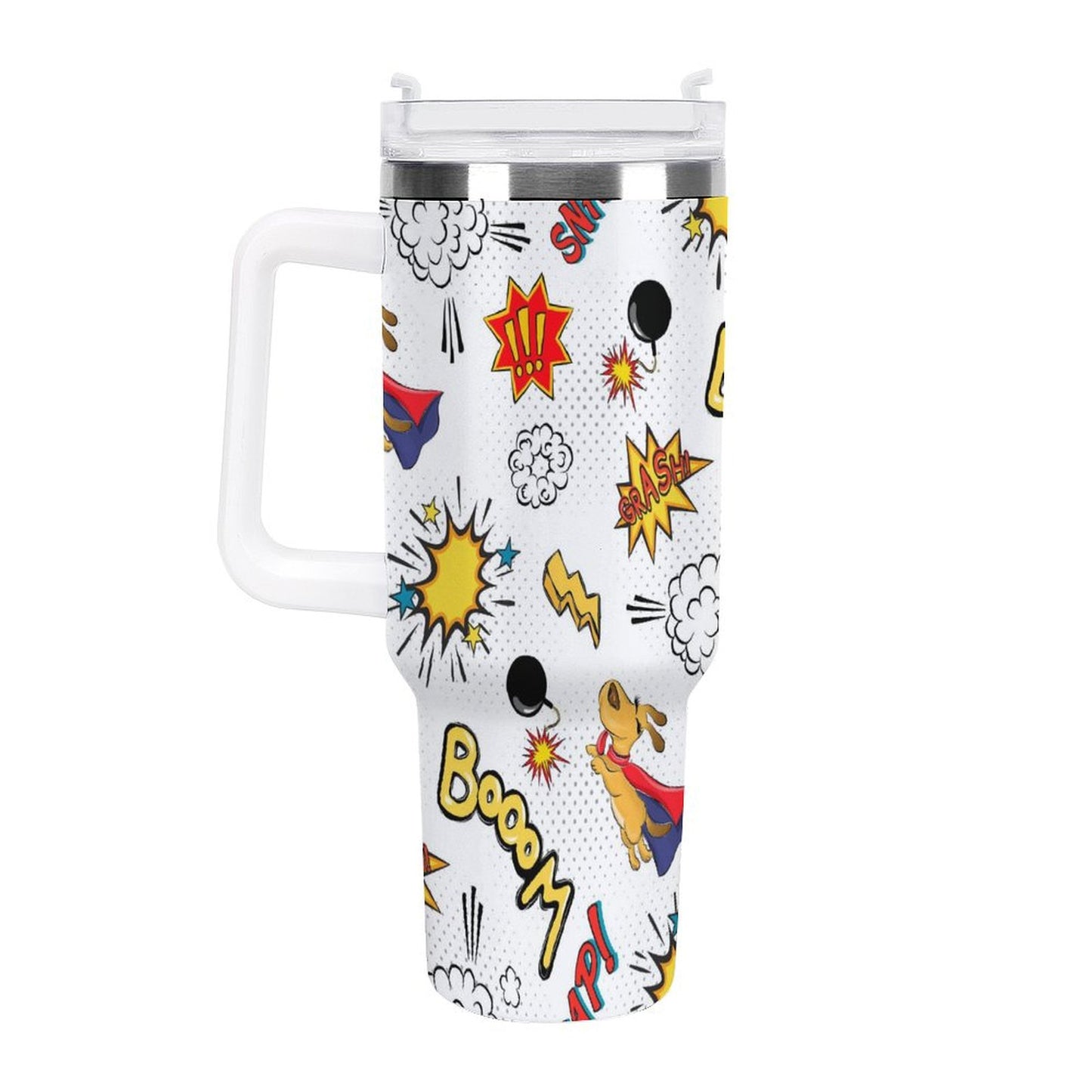 PHDT00493 POD US Local Tumbler 40oz Large Capacity Car Cup Dog