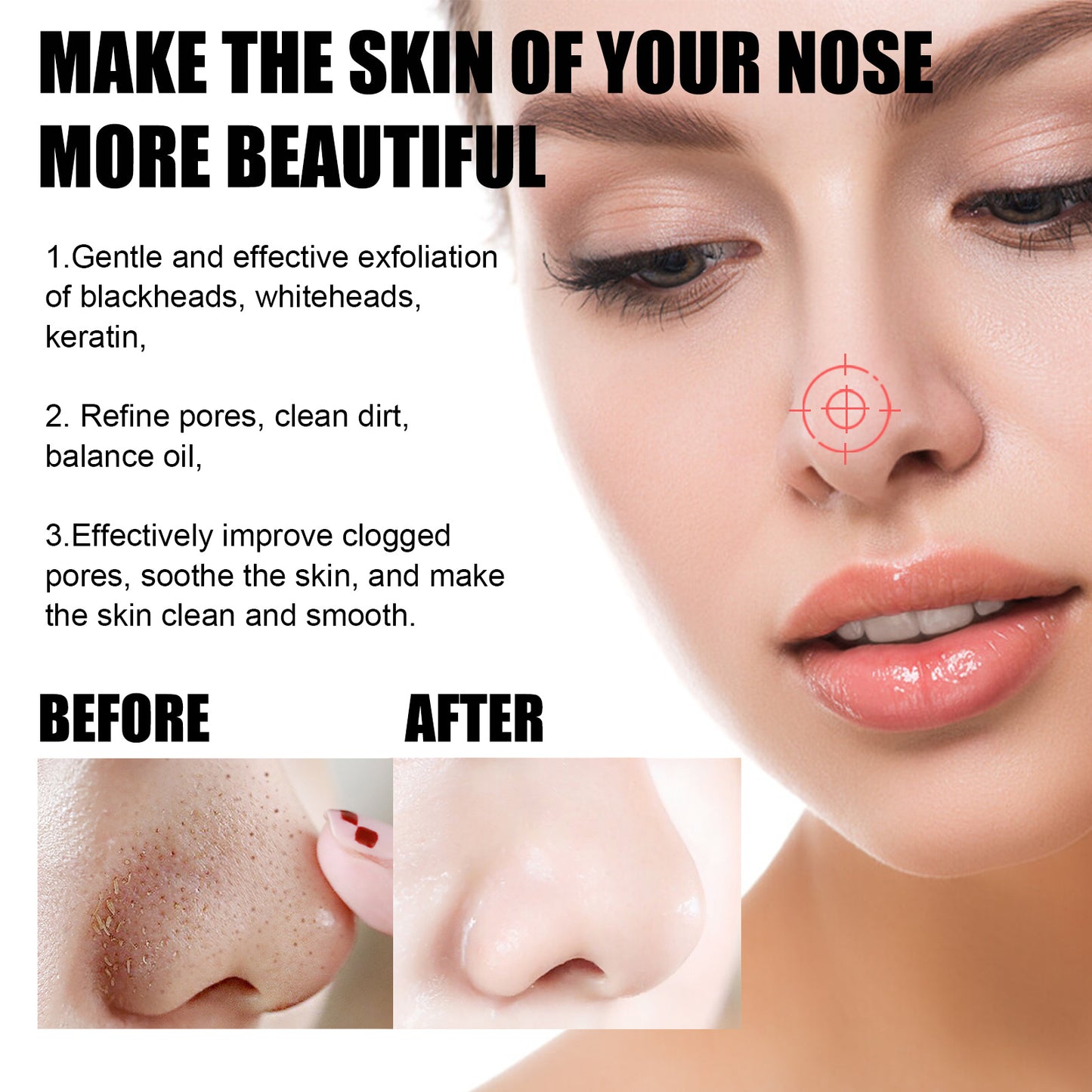 US Local Blackhead Remover Tools -15g Blackhead Creamwith 40Pcs Blackhead Pore Strips