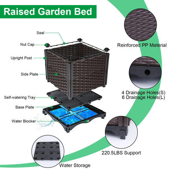 US Local Elevated Garden Flowerpot For Outdoor Plants