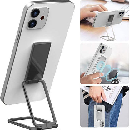 US Local Foldable Mobile Phone Holder Ring Buckle Retractable Desktop CellPhone Stand Car Magnetic Bracket Office Accessories