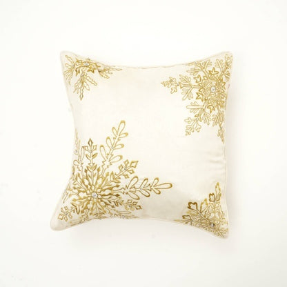 US Local Polyester Throw Pillow With Embroidery & Bead Work Soft & Stylish Accent