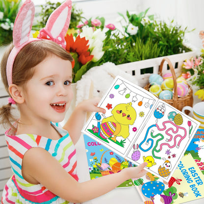 US Local 42-pack Easter Kids Colouring Book For Children Aged 4-8 And 8-12 Years Old