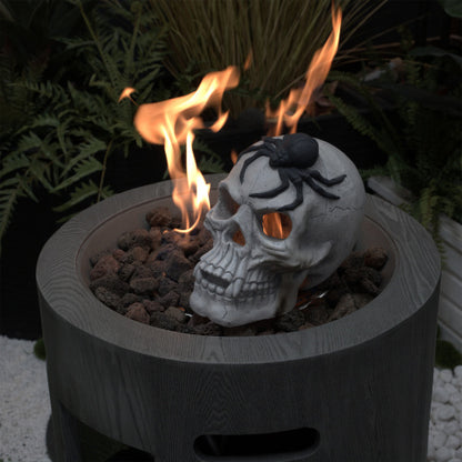 US Local Demon Skull,Suitable For Outdoor Fireplace And Fire Pit, Halloween Decoration