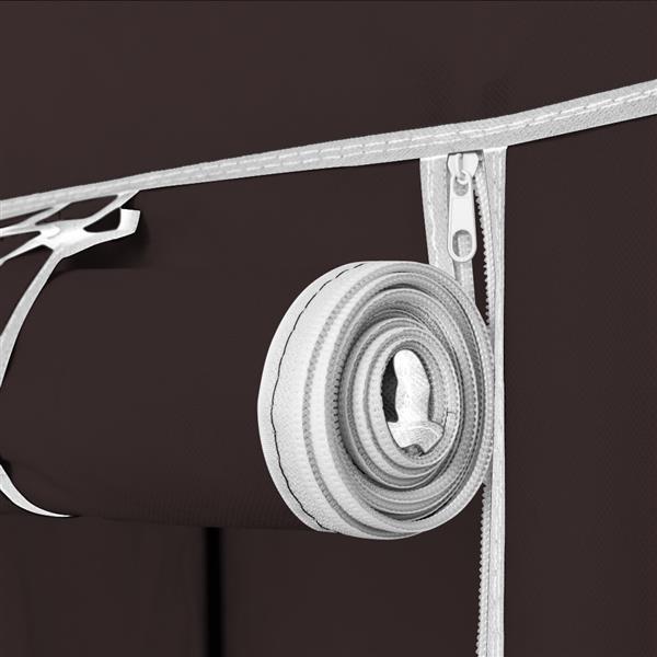 US Local Non Woven Wardrobe With 5 Layers And 12 Compartments