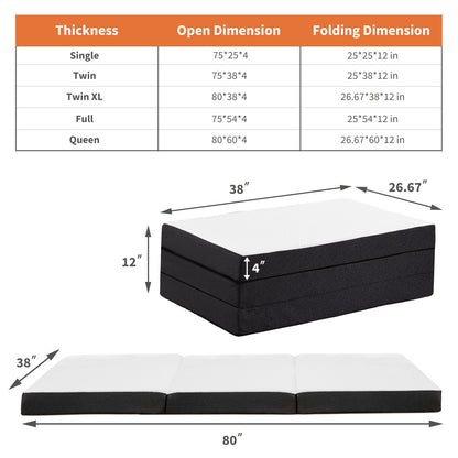 US Local Triple Fold Pad Mattress