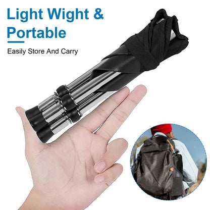 US Local 1 Pc Foldable Camping Stool Retractable Portable Folding Chair Easy Setup Lightweight Backpacking Stool Carry Bag Fishing Camping Hiking BBQ