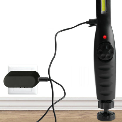 US Local LED USB Rechargeable Work Light Magnetic Flashlight Flexible Cordless Torch Automotive Inspection Emergency Light 2 PACK