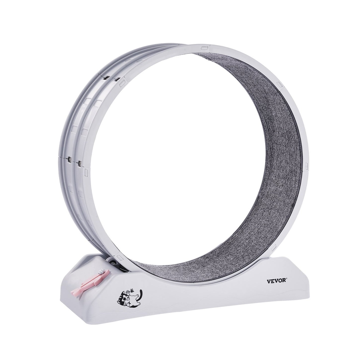 US Local Cat Exercise Wheel 31.5 In Large Indoor Cat Running Wheel Treadmill White