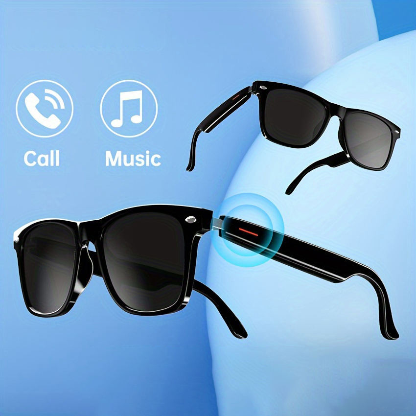 US Local SENBONO E13 Smart Glasses Outdoor Smart Sport Hands-Free Call Music Headphone Anti-Blue Eyeglasses Wireless BT Voice Sunglasses