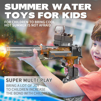 US Local Transparent Desert Eagle Electric Water Gun - The Perfect Gift For Summer Holidays, Safe And Fun To Play