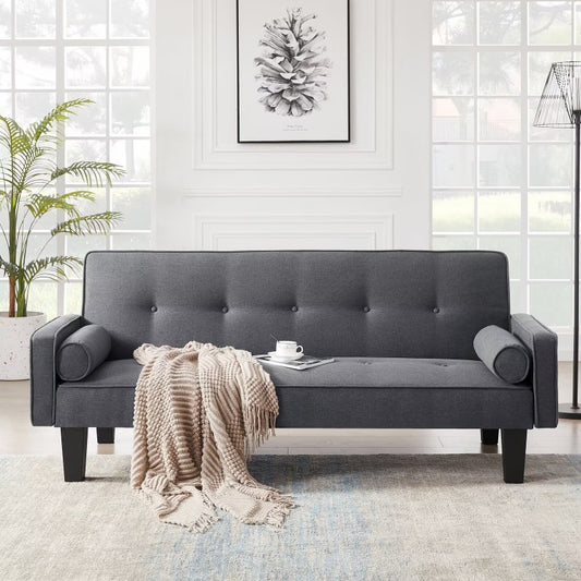 USA Local Fabric Sofa, Medieval Love Seat Sofa Furniture, With Pillows, Living Room Button Tufted Sofa, Pull Point Design