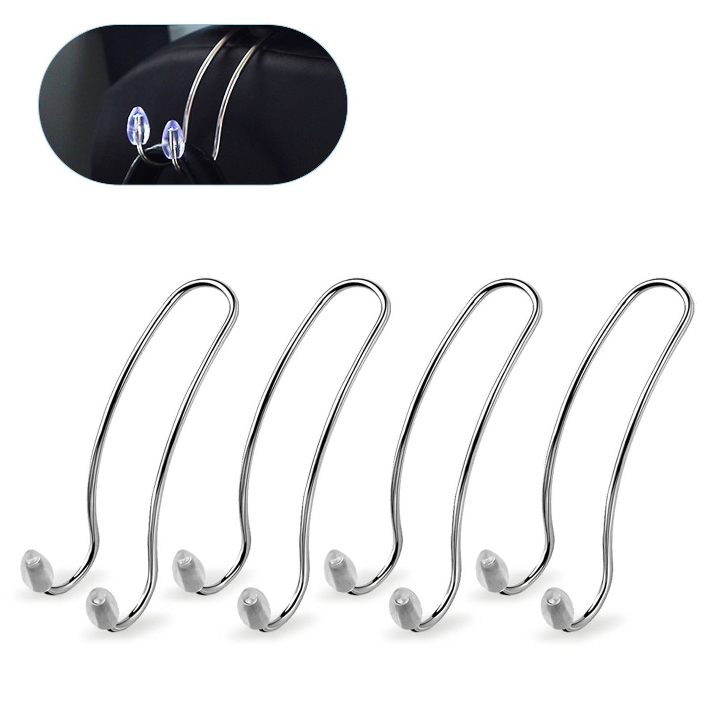 4PCS Multi-functional Vehicle-mounted Storage Hook ,Car Seat Back Storage Hook