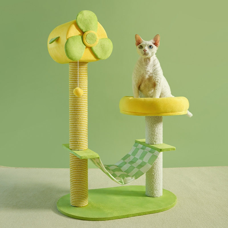 US Local Cat Climbing Frames And Multi-level Cat Towers With Durable Scratching Posts, Comfortable And Fun Jumping Platforms, Hanging Toys, Viewing Perches, Removable Pet Gel Pads, And Hammocks