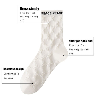 US Local 6 Pairs Womens Crew Socks Casual Knit Comfy Seamless Comfort Breathable Cool Dress Socks For Outdoor Sports Running Fitness Cycling