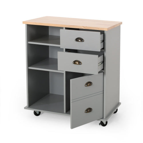 US Local Kitchen Trolley 2 Drawers - 1 Door
