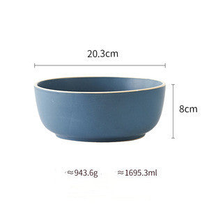 US Local Pure Color Matte Ceramic Plate