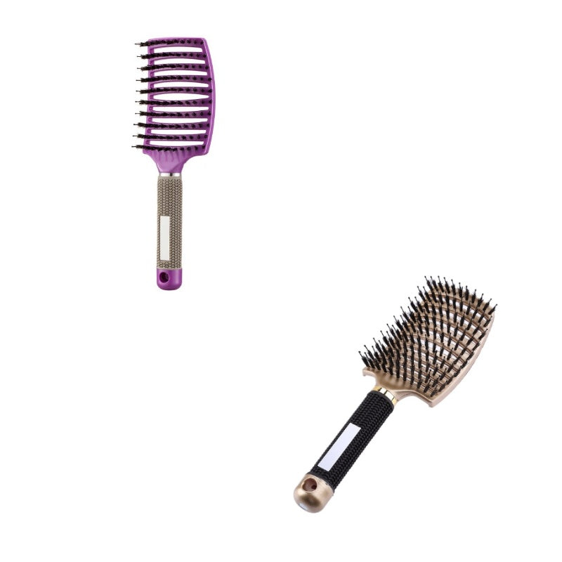 US Local Hairbrush Anti Klit Brushy Haarborstel Women Detangler Hair Brush Bristle Nylon Scalp Massage  Teaser Hair Brush Comb