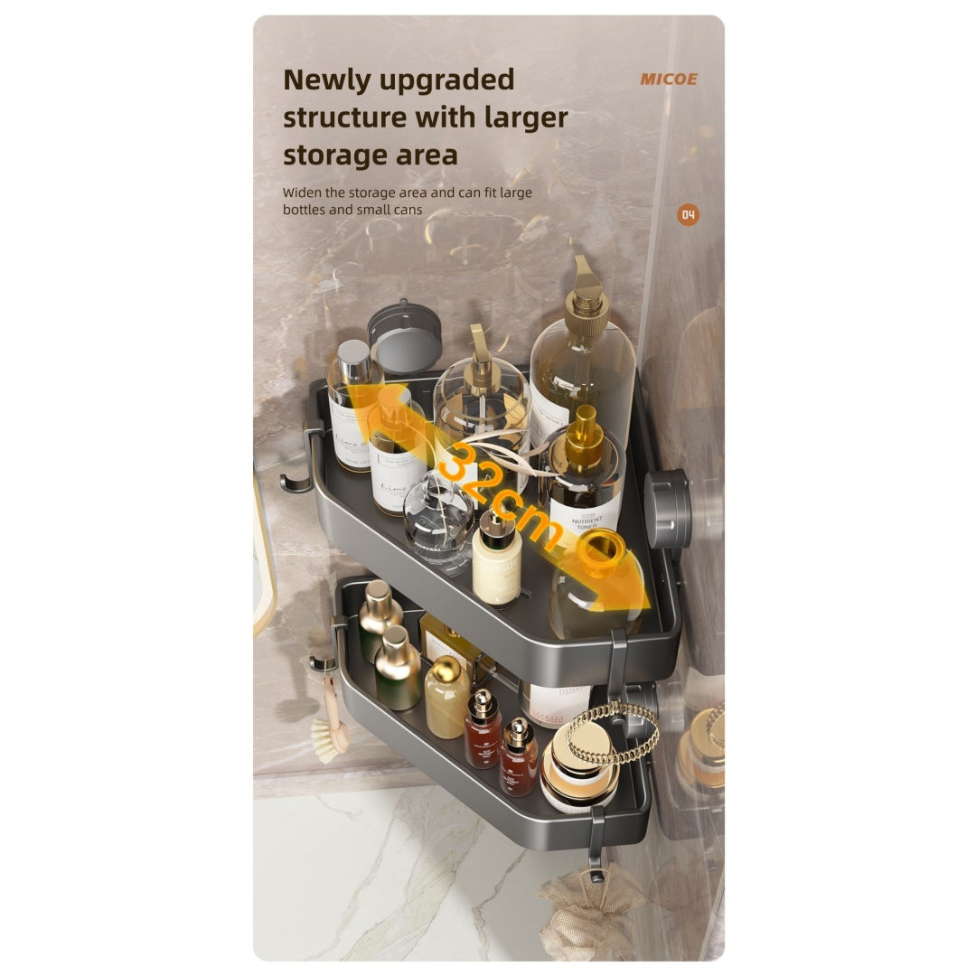 US Local Suction Cup Bathroom Corner Bracket