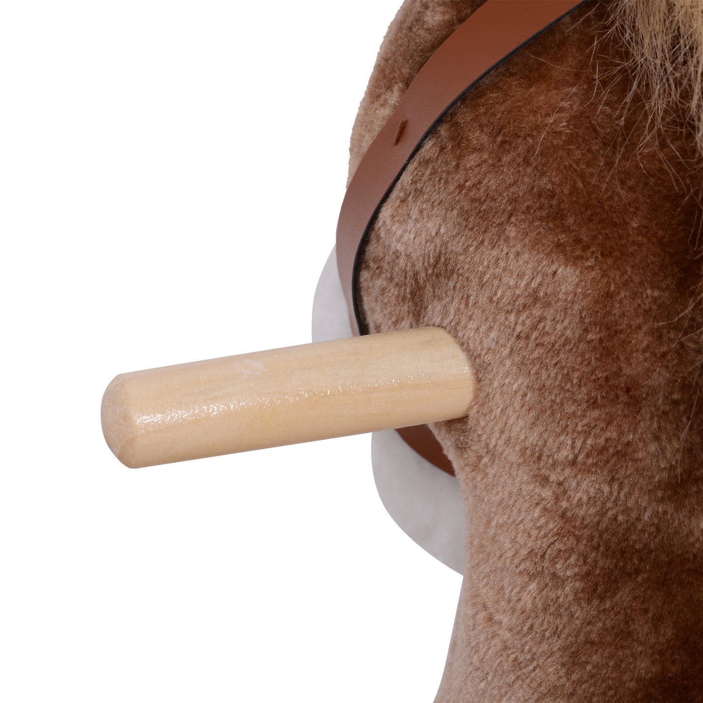 US Local Kids Plush Toy Rocking Horse Pony Toddler Ride on Animal for Girls Birthday Gifts with Realistic Sounds