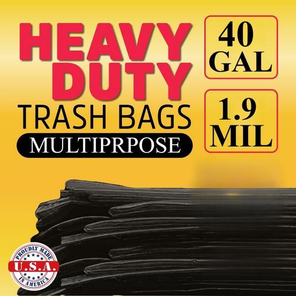 US Local 40 Gallon Heavy Duty Trash Bags, No Weekend Delivery