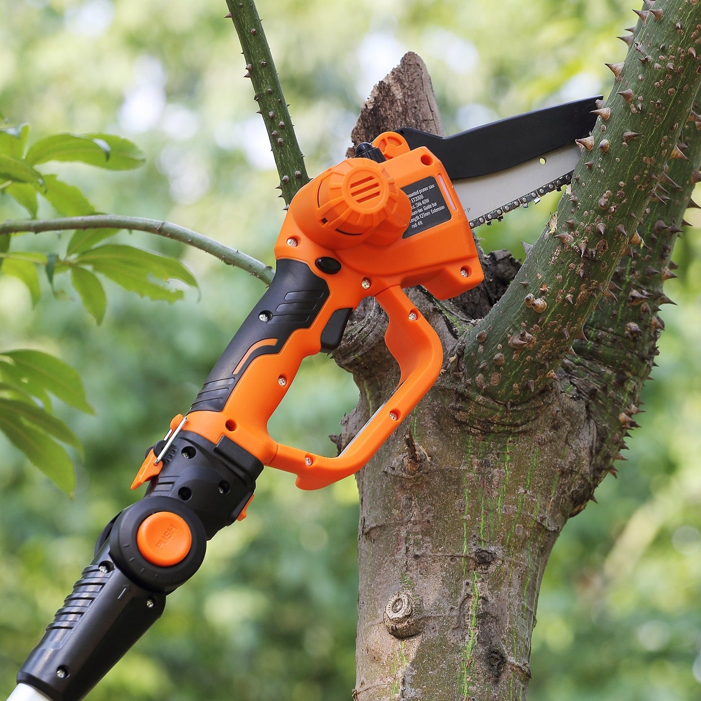 US Local VEVOR 2-in-1 Cordless Pole Saw & Mini Chainsaw, 20V 4Ah Battery Pole Chainsaw, Cutting Capacity 8 Ft Reach Pole Saw For Branch Cutting & Tree Trimming Battery And Blade Cover Included
