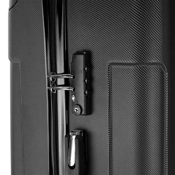 US Local 3-in-1 ABS Trolley Case 20 Inches-24 Inches-28 Inches Black