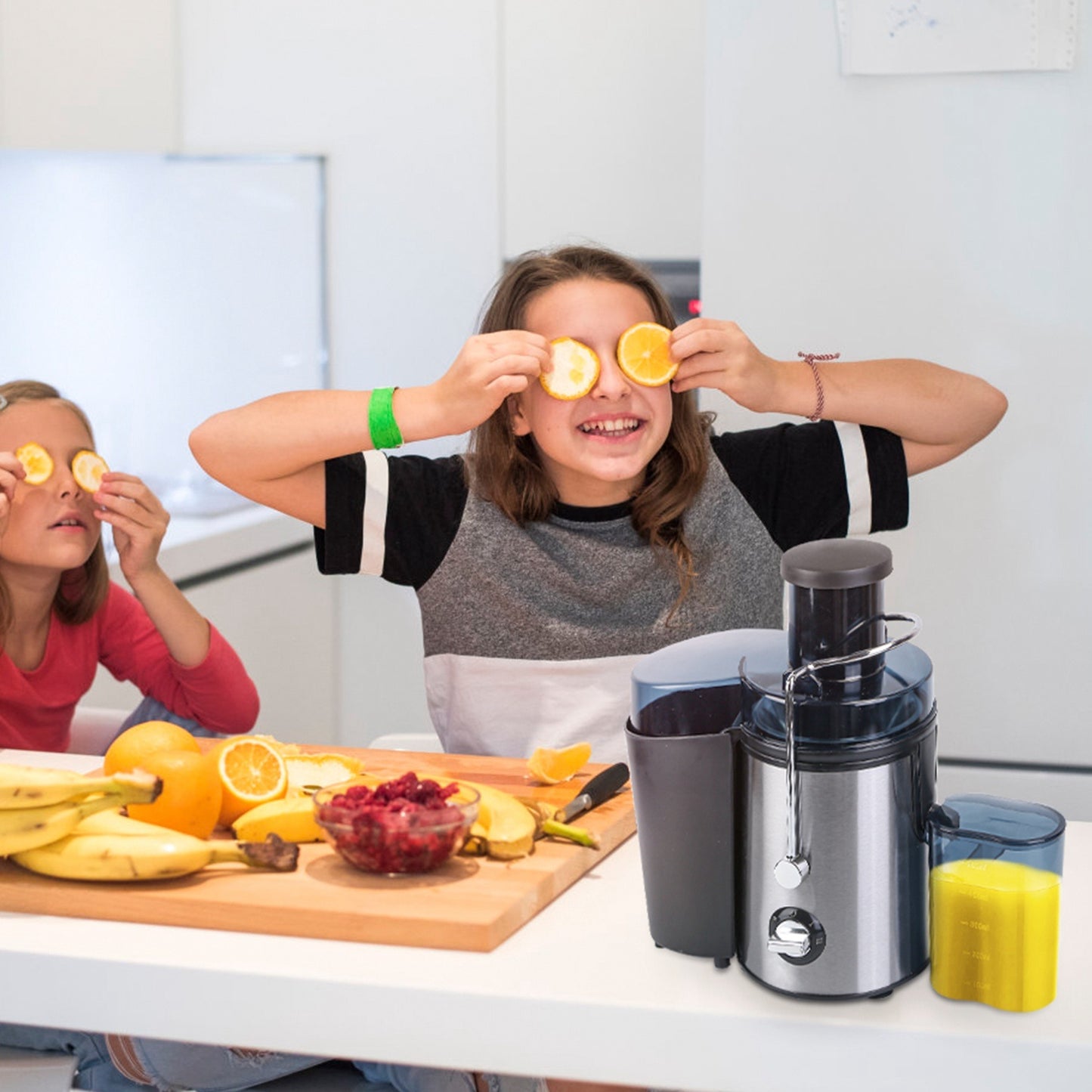 US Local 1Pc Centrifugal Juicer Juice Extractor With 2 Speeds 2.6in Wide Feed Chute 17Oz Juicer Cup 54Oz Pulp Collector Electric Juicer For Fruits Vegetables