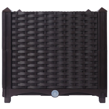 US Local Deep Raised Garden Bed Plastic Planter Boxes For Vegetables Flowers Herbs And Succulents,Self-Watering Planter Box Raised Bed To Grow Flowers, Herbs & Vegetables, 15.7 L X 15.7 D X 14.7 H