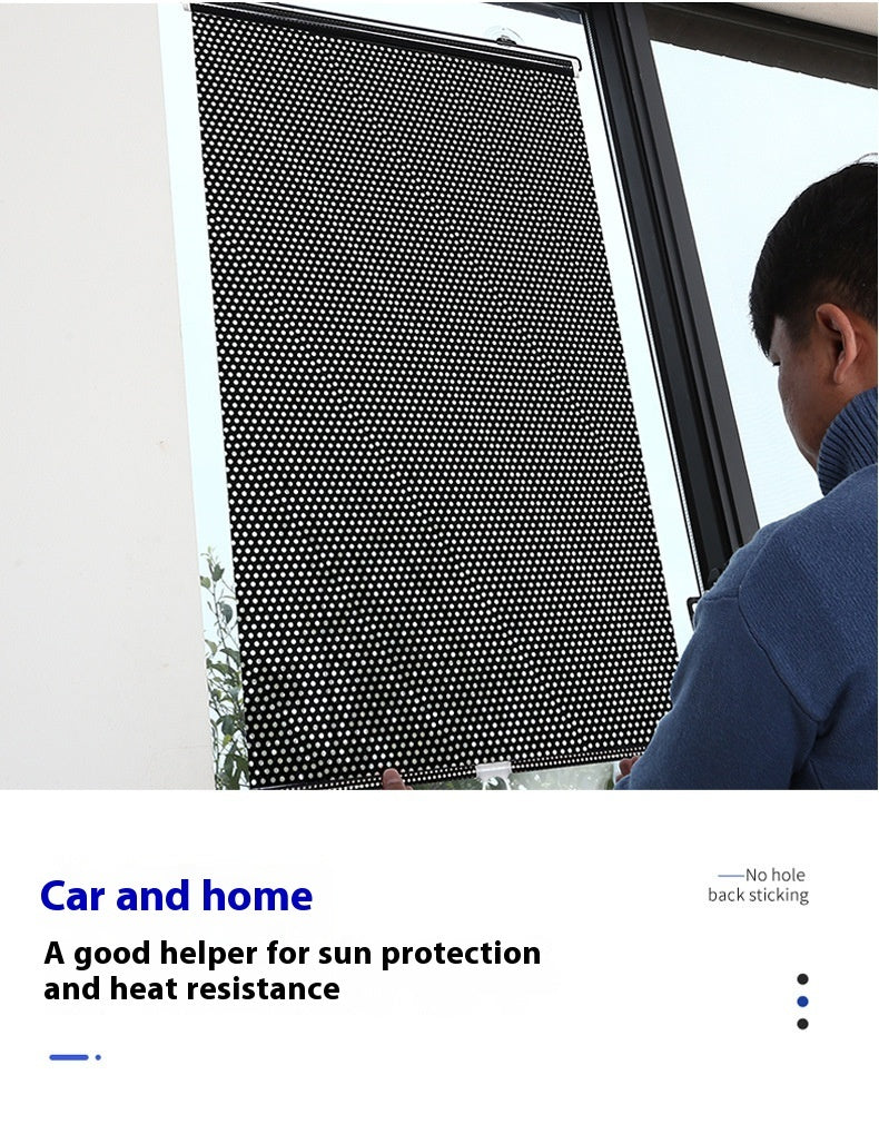 US Local Household Window Sun Protection Punch-free Shading Balcony Shutter