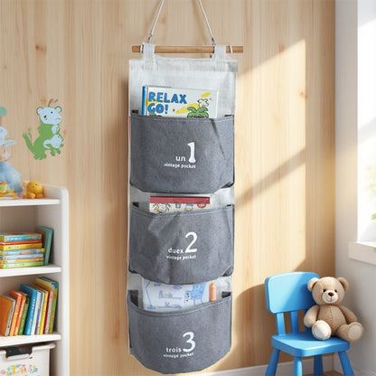 US Local Three-layer Hanging Storage-Gray 5088