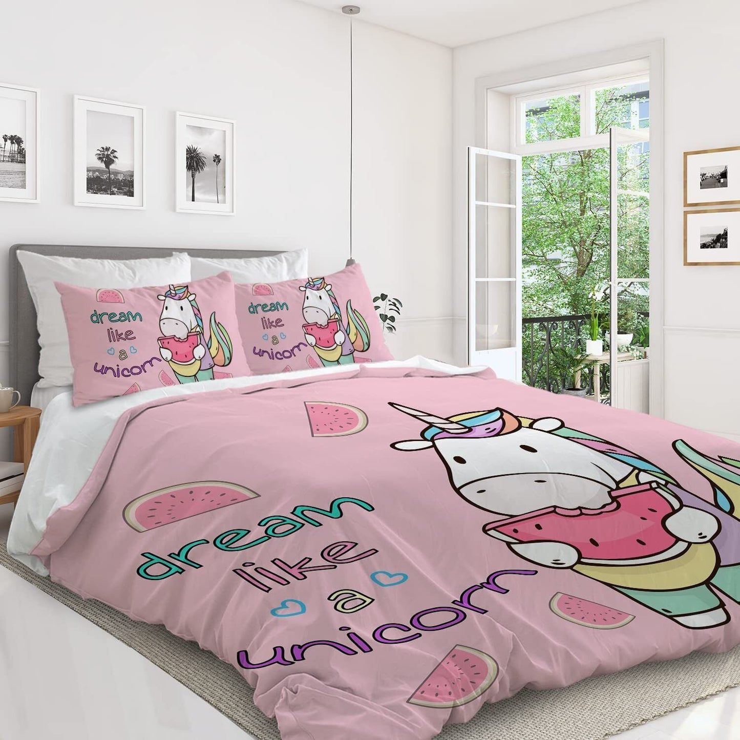 US Local 3 pieces Watermelon Duvet Cover Set For Comforter Bedding Queen Size