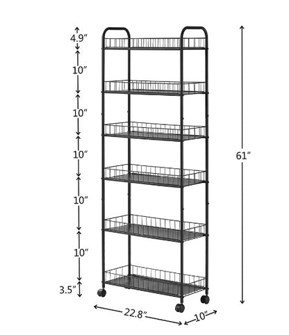 US Local 6-layer Slimming Rolling Car