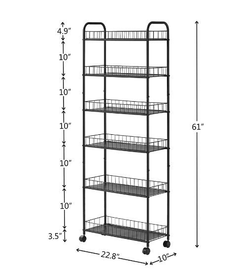 US Local 6-layer Slimming Rolling Car