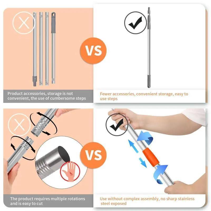 US Local Discover The Ultimate Cleaning Tool, The Sunflower Mop, Adjustable Up To 175cm