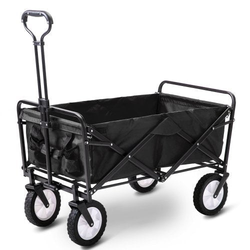 UK Local Garden Cart Foldable Pull Wagon Hand Cart Garden Transport Cart Collapsible Portable Folding Cart